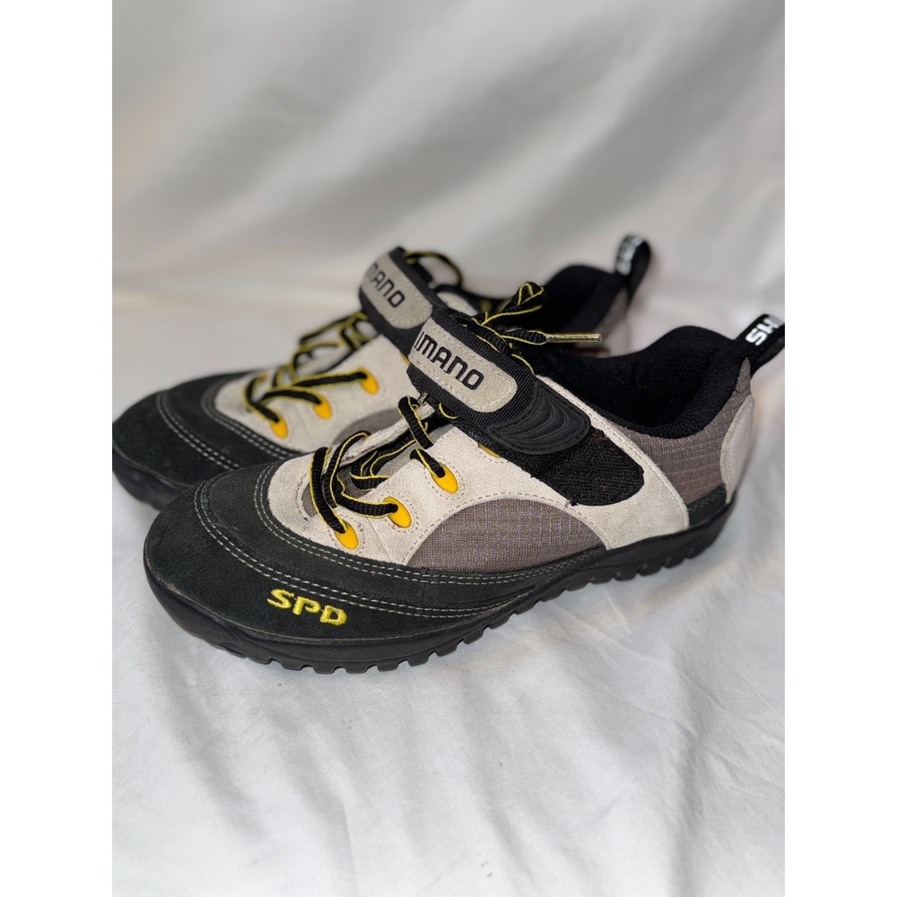 Shimano SPD‎ SH-MO37W Men's Mountain 7 Us Beige Leather 2-Bolt Cycling Shoes